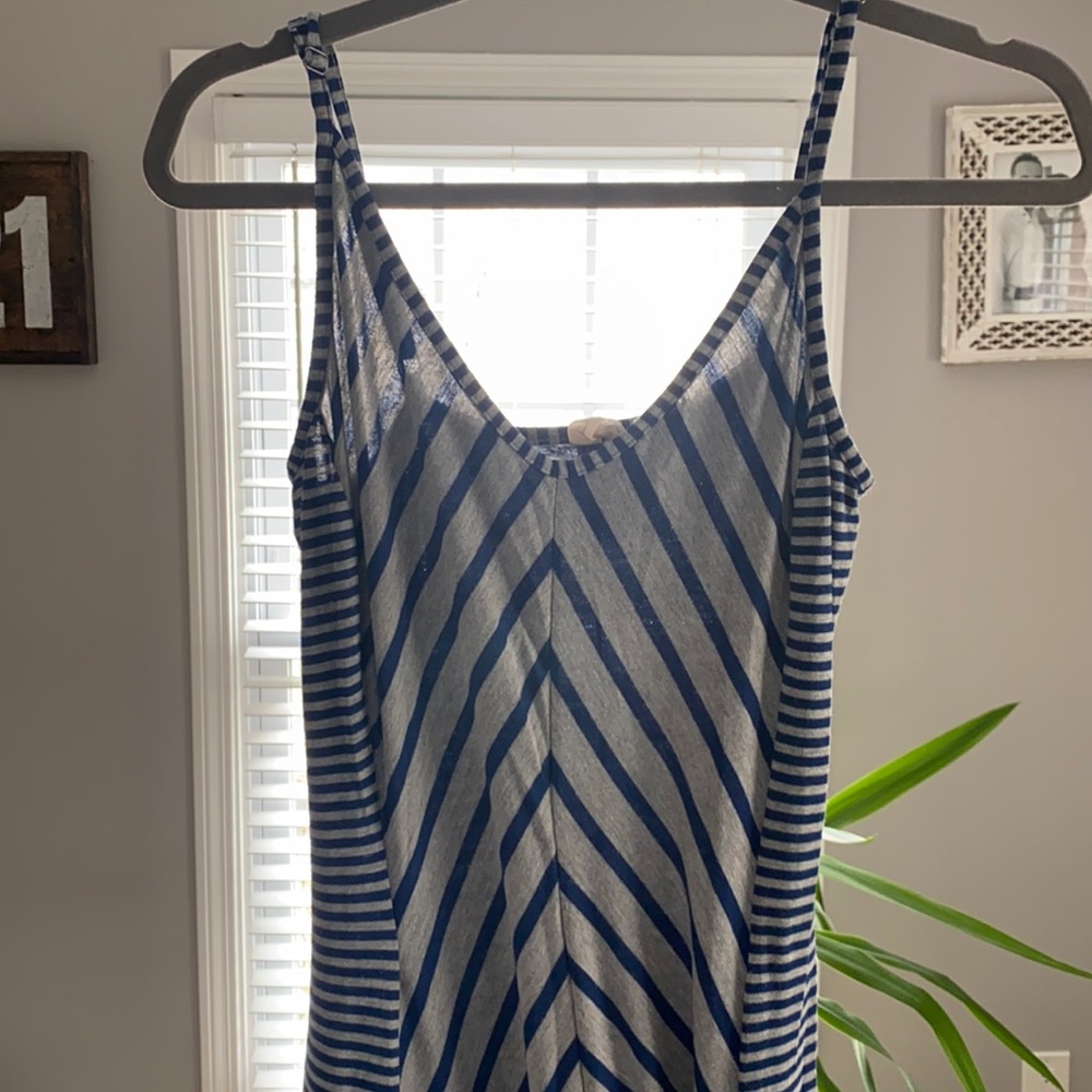 Blue and Grey Maxi dress